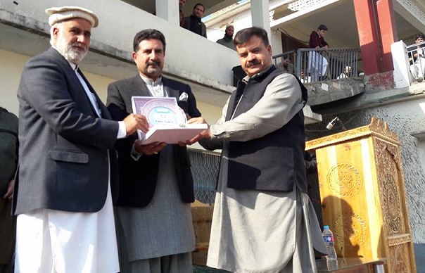 MPA Dr. Haider Ali Khan & DEO Swat in GHSS Khwaza Khela